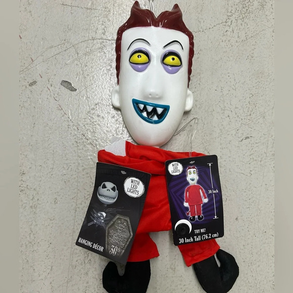 Disney Nightmare Before Christmas Lock 30” Hanging Light up Halloween Decoration - Picture 1 of 3